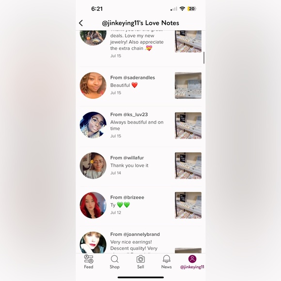 Like this listing to get notified for next live show💗💗 unlisted items in live - Picture 4 of 11